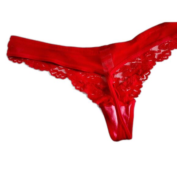Lacey Thong Native Intimates Tracy Red Black Lot of 3 NWOT Size M-L - Picture 6 of 14